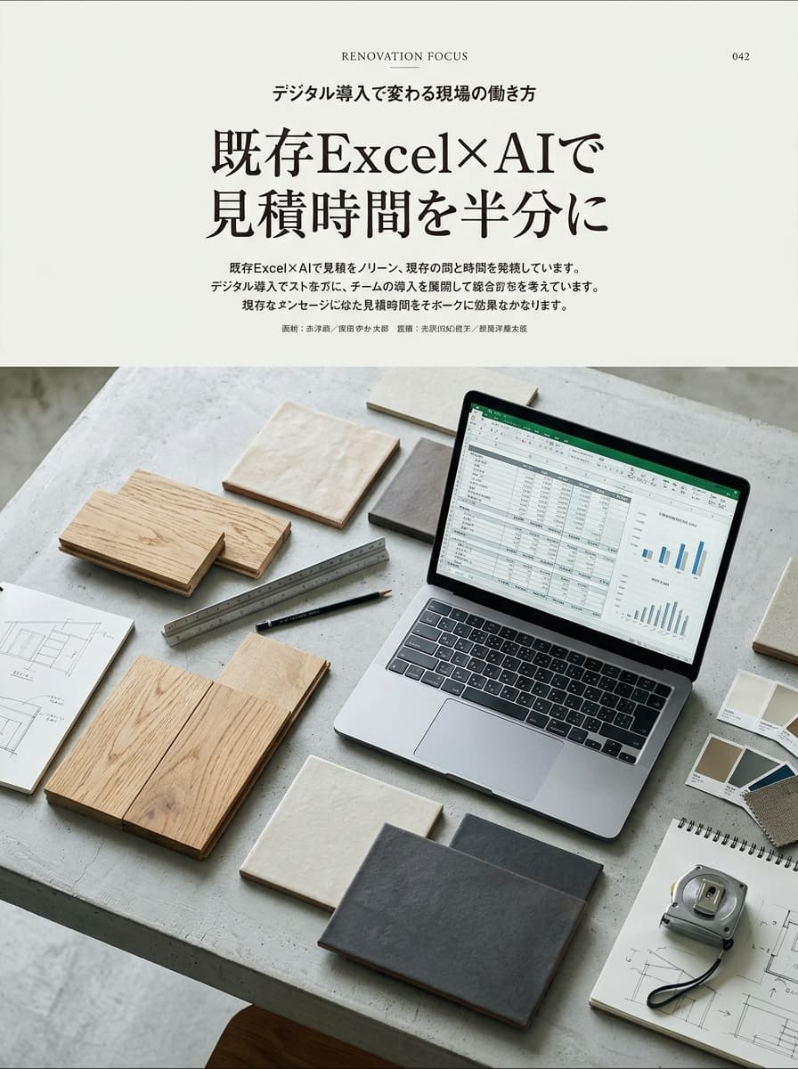 既存Excel×AIで見積時間を半分に