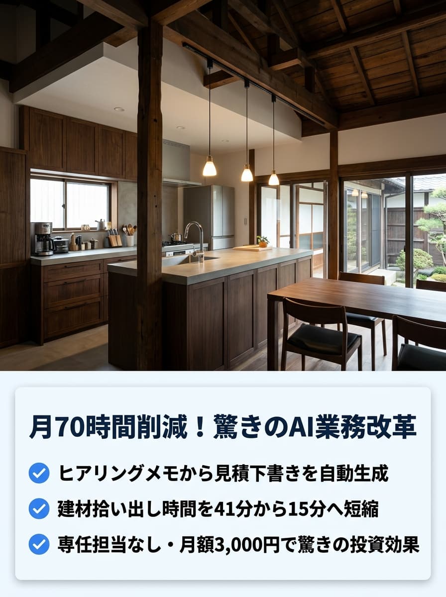 月70時間削減!驚きのAI業務改革