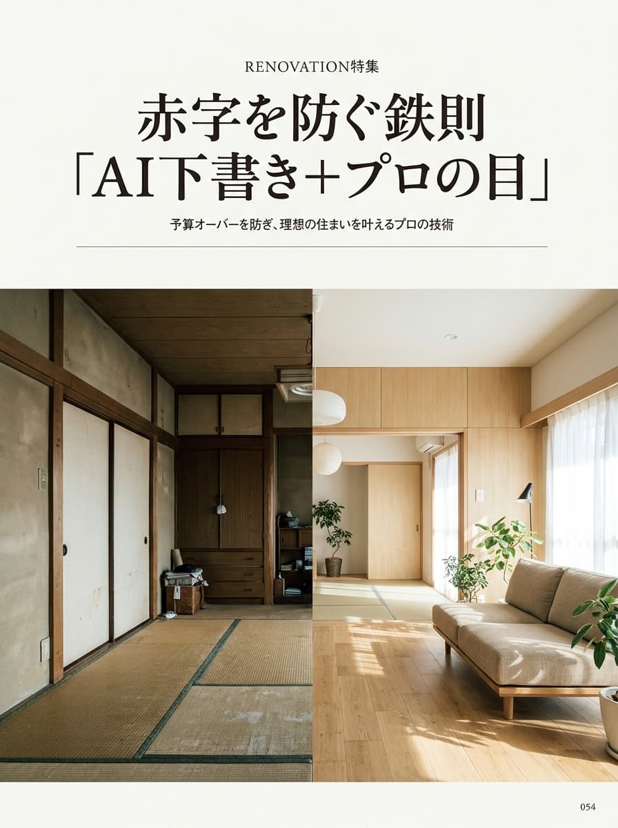 赤字を防ぐ鉄則「AI下書き+プロの目」