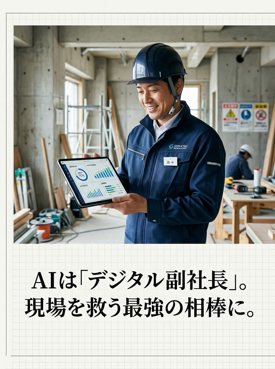 AIは「デジタル副社長」。現場を救う最強の相棒に。