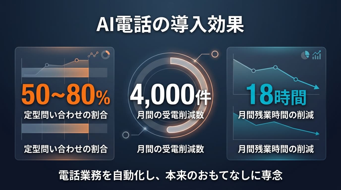 AI電話の導入効果