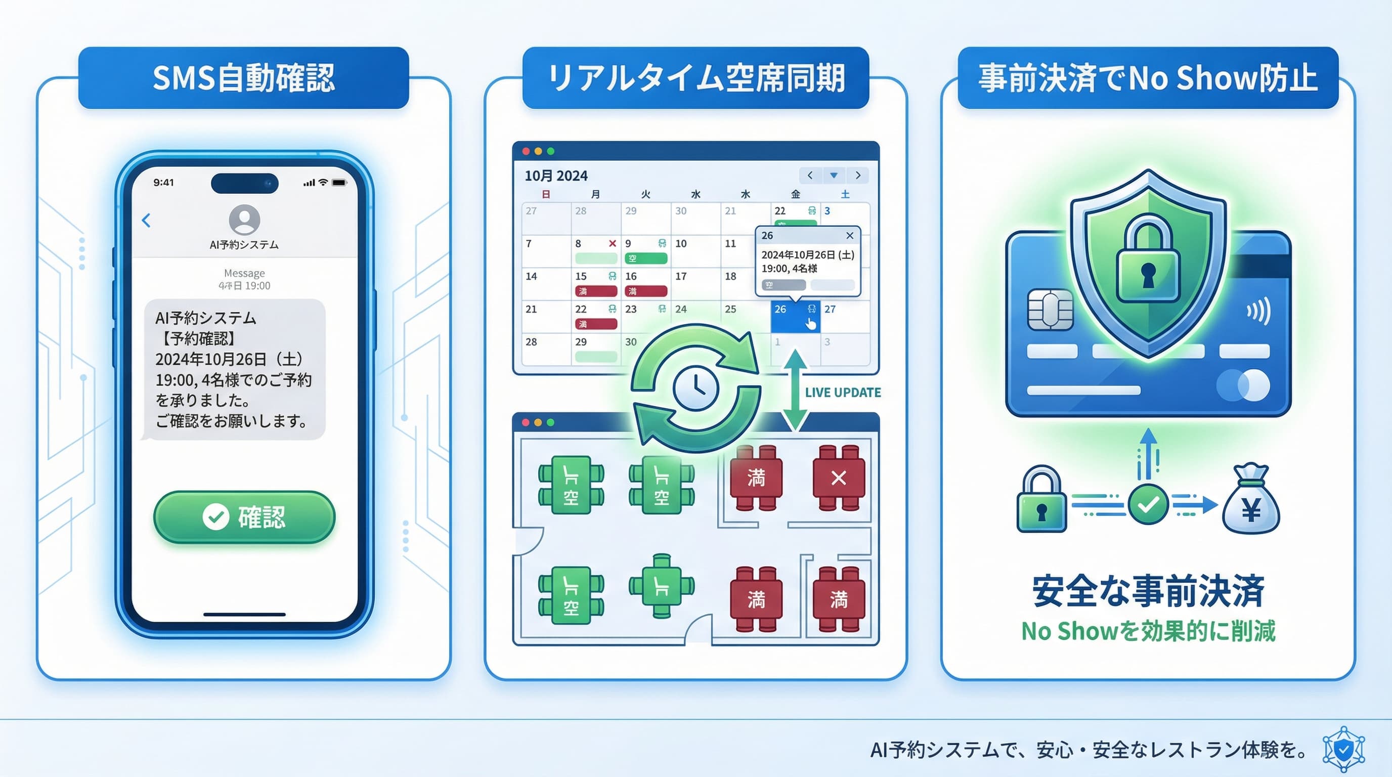 AI予約の安心仕組み