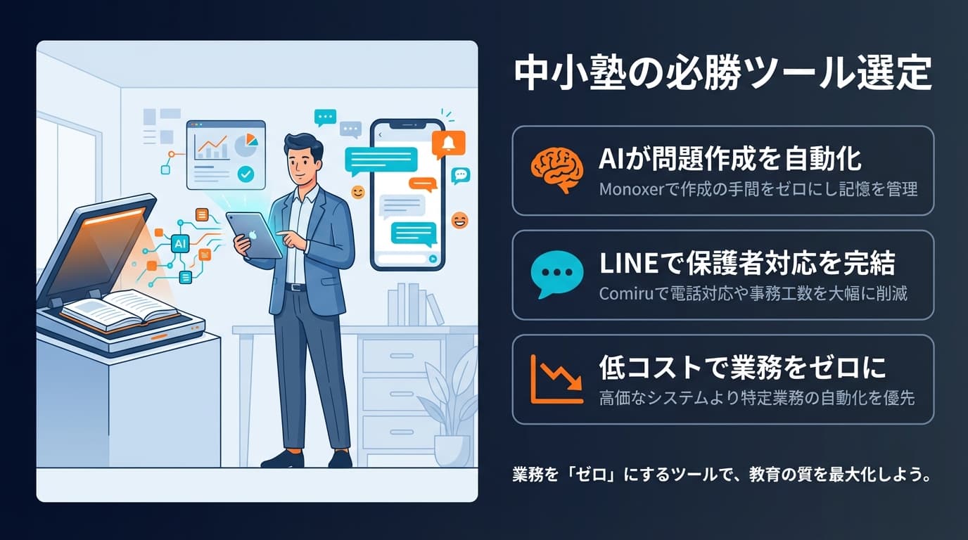 中小塾の必勝ツール選定
