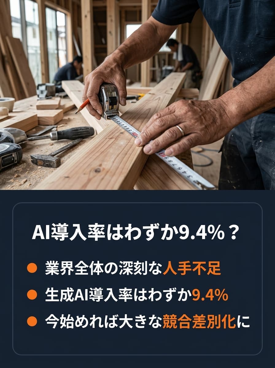 AI導入率はわずか9.4%?