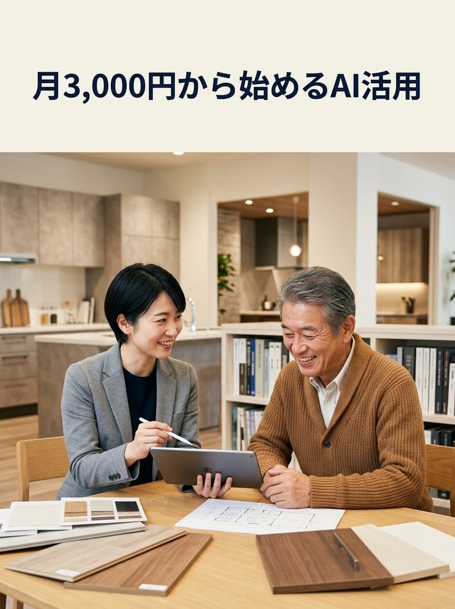 月3,000円から始めるAI活用