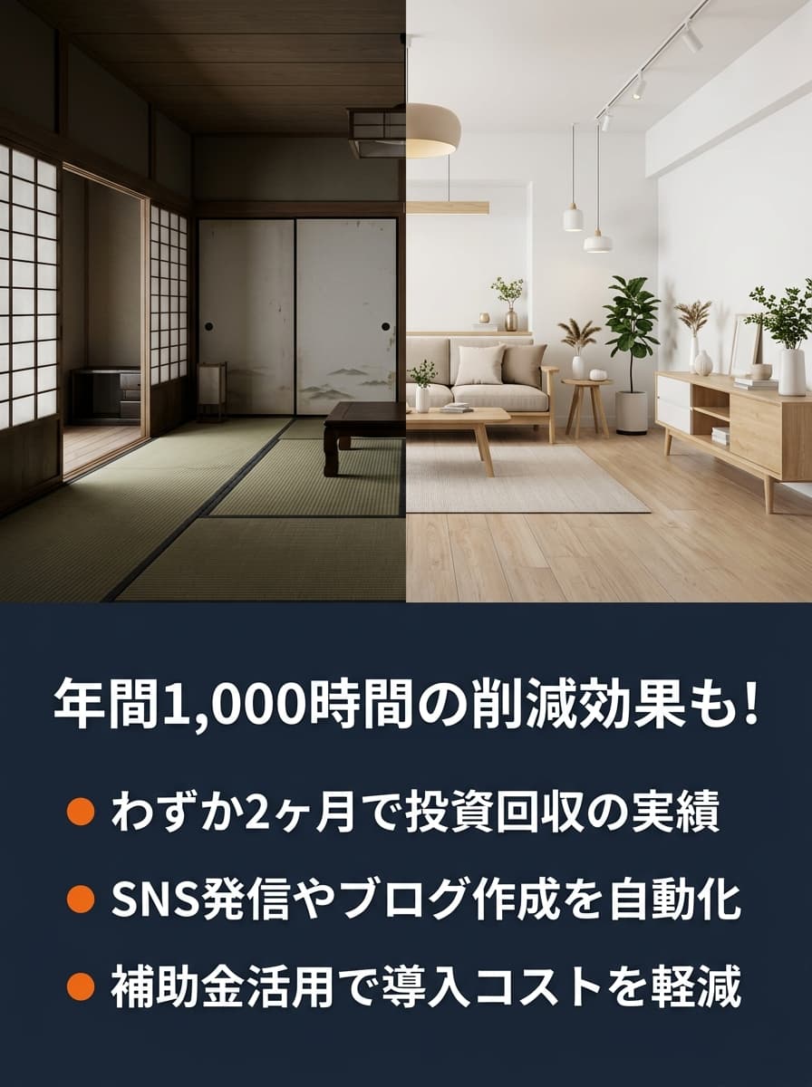 年間1,000時間の削減効果も!