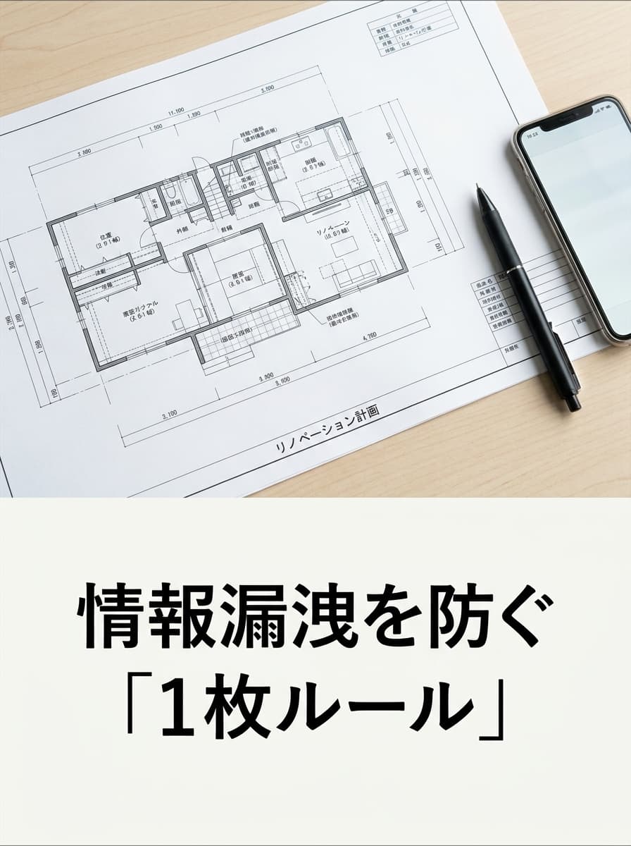 情報漏洩を防ぐ「1枚ルール」