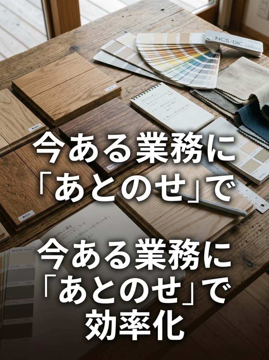 今ある業務に「あとのせ」で効率化