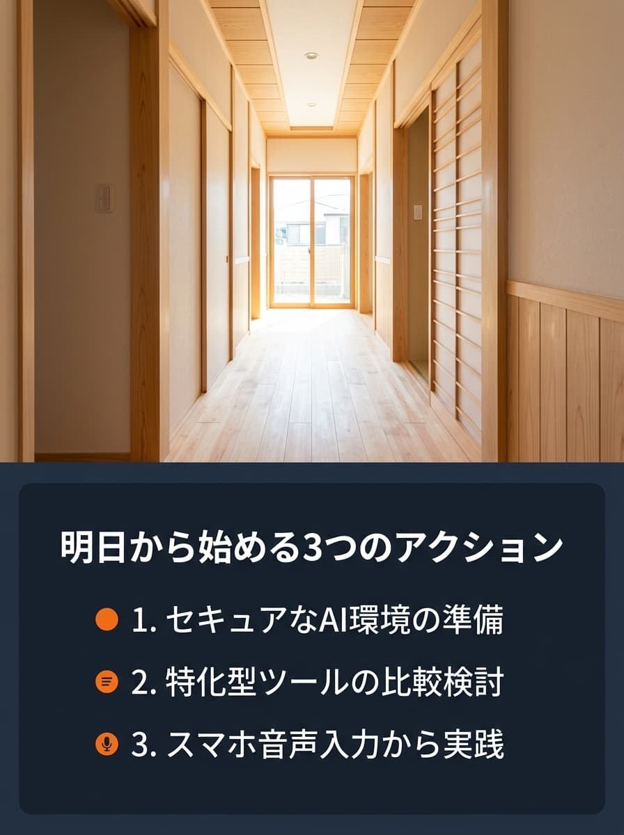 明日から始める3つのアクション