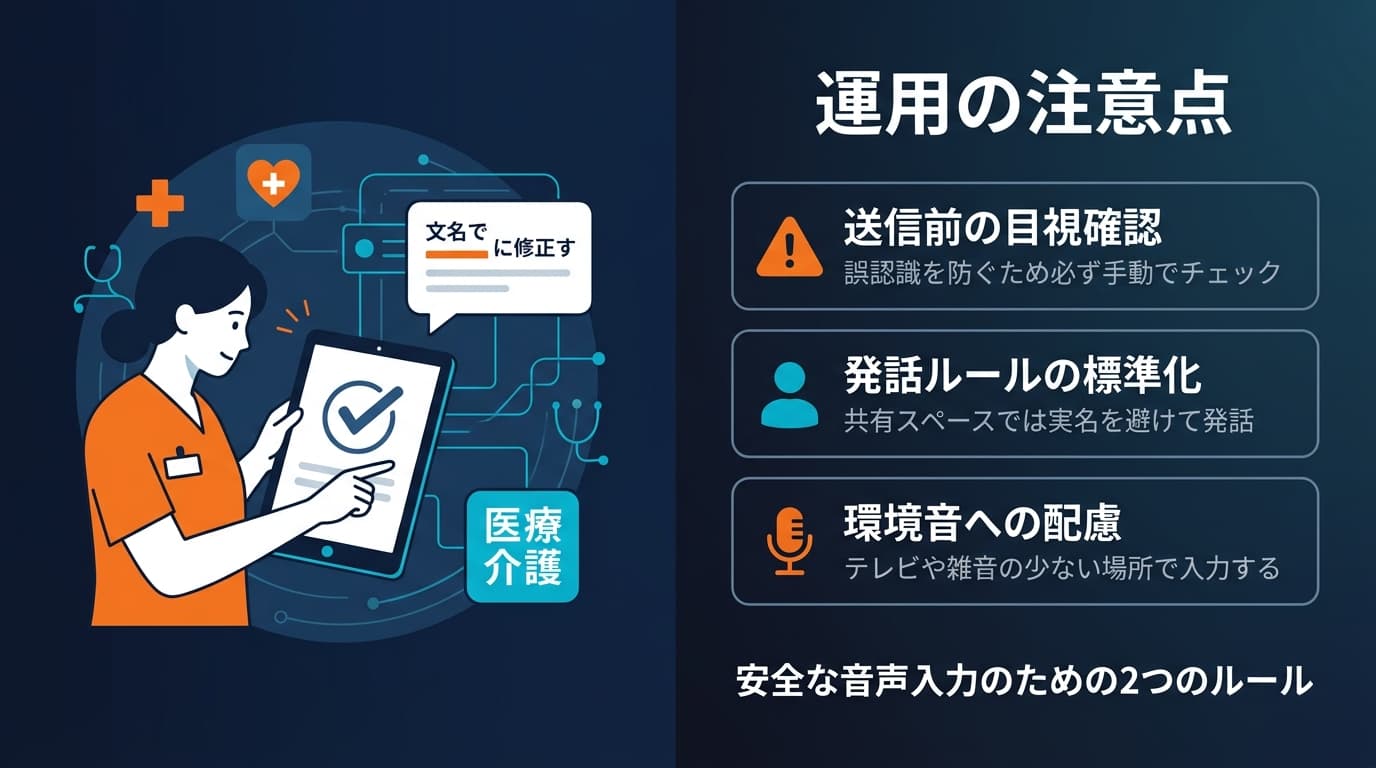運用の注意点