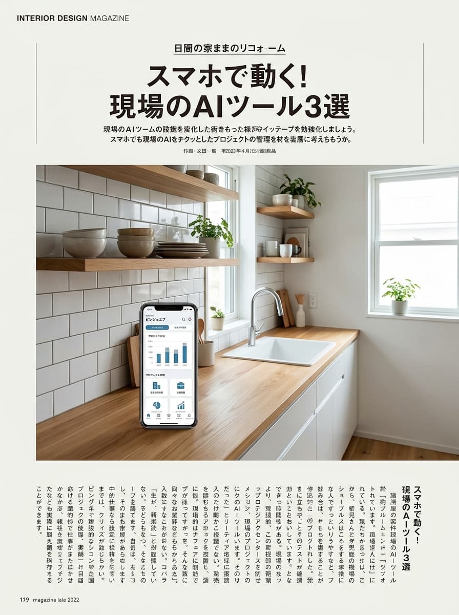 スマホで動く!現場のAIツール3選