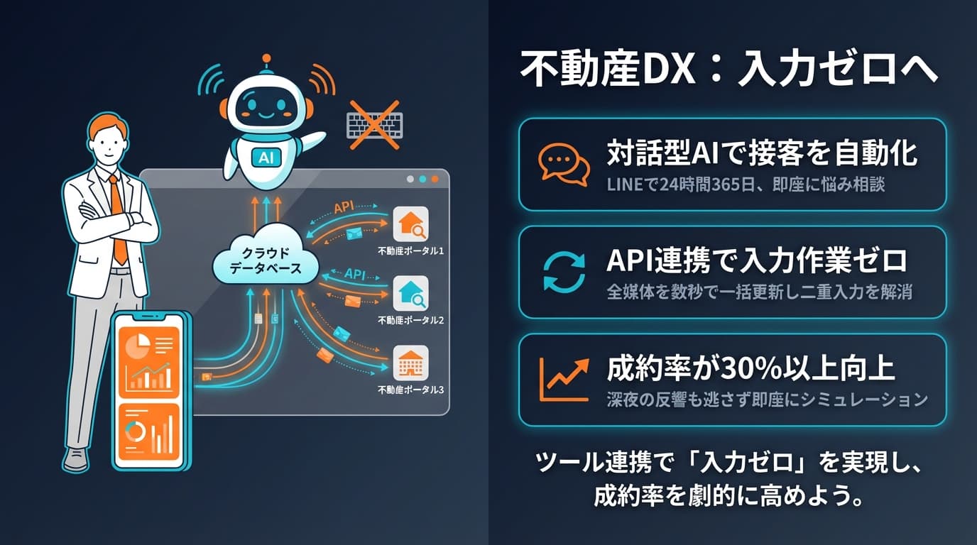 不動産DX:入力ゼロへ