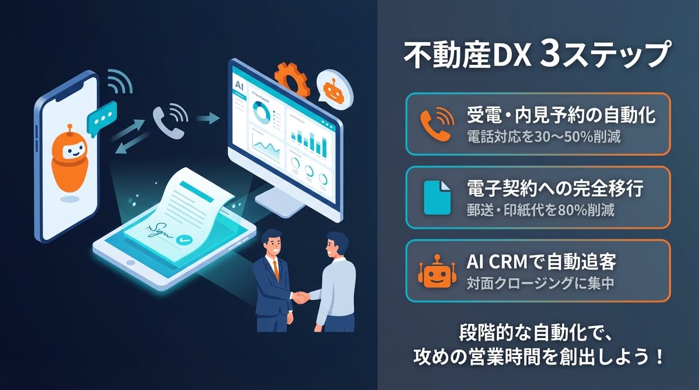 不動産DX 3ステップ