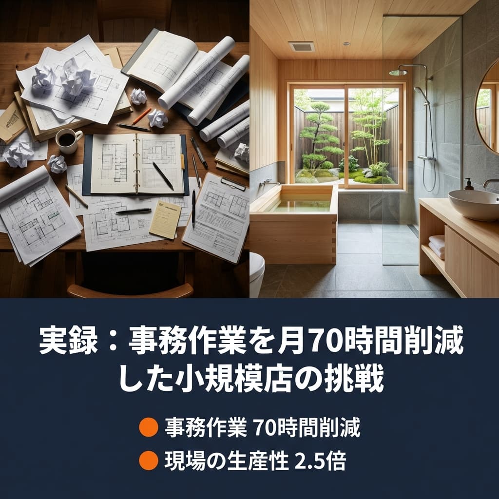 実録:事務作業を月70時間削減した小規模店の挑戦