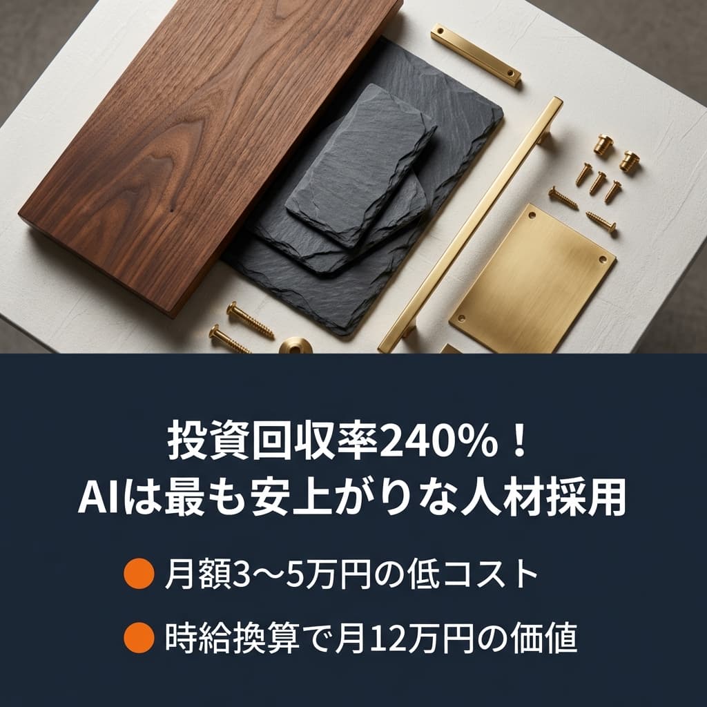 投資回収率240%!AIは最も安上がりな人材採用