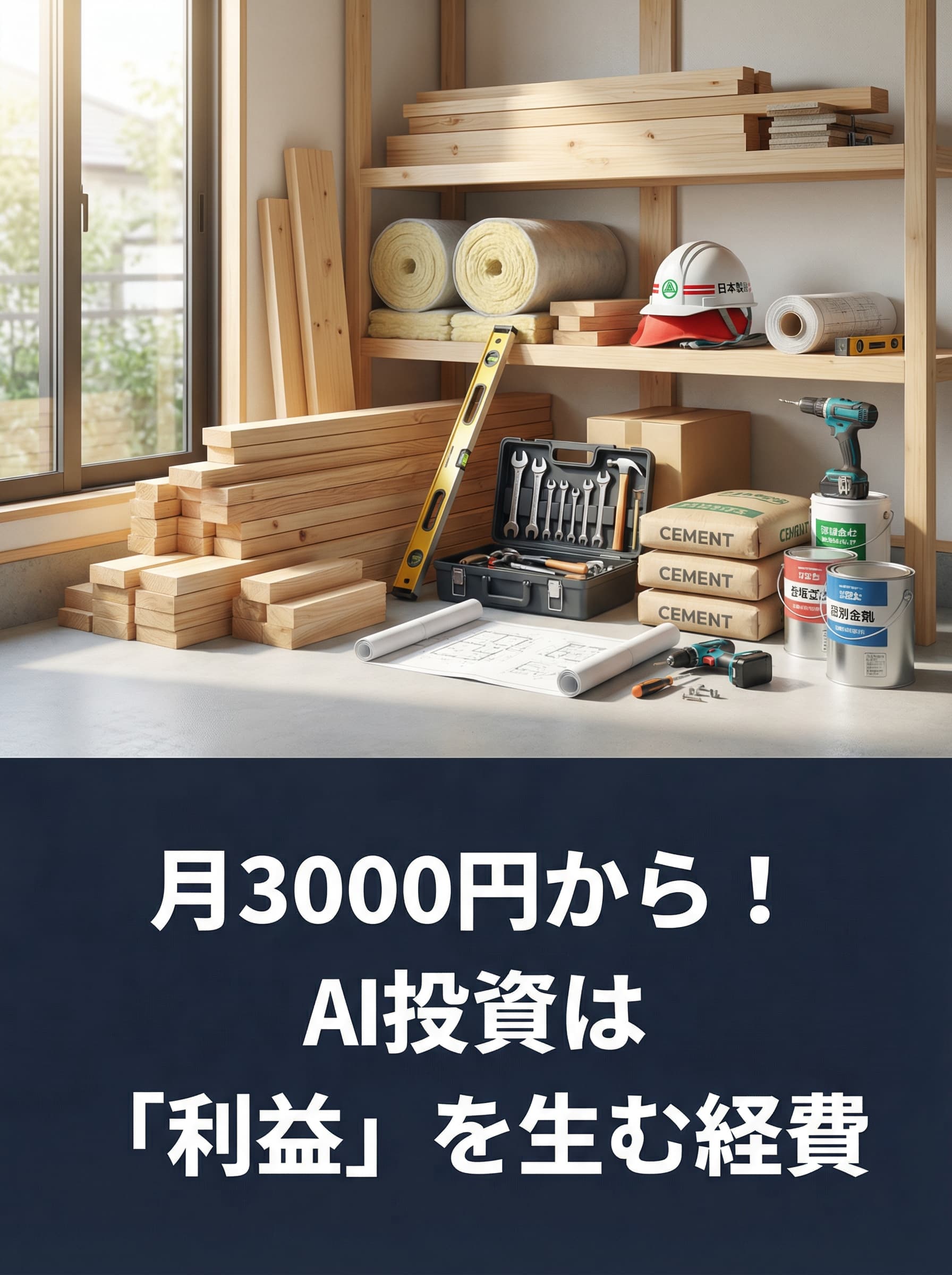 月3000円から!AI投資は「利益」を生む経費