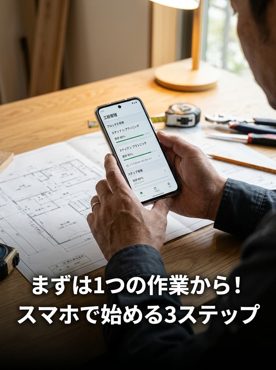まずは1つの作業から!スマホで始める3ステップ