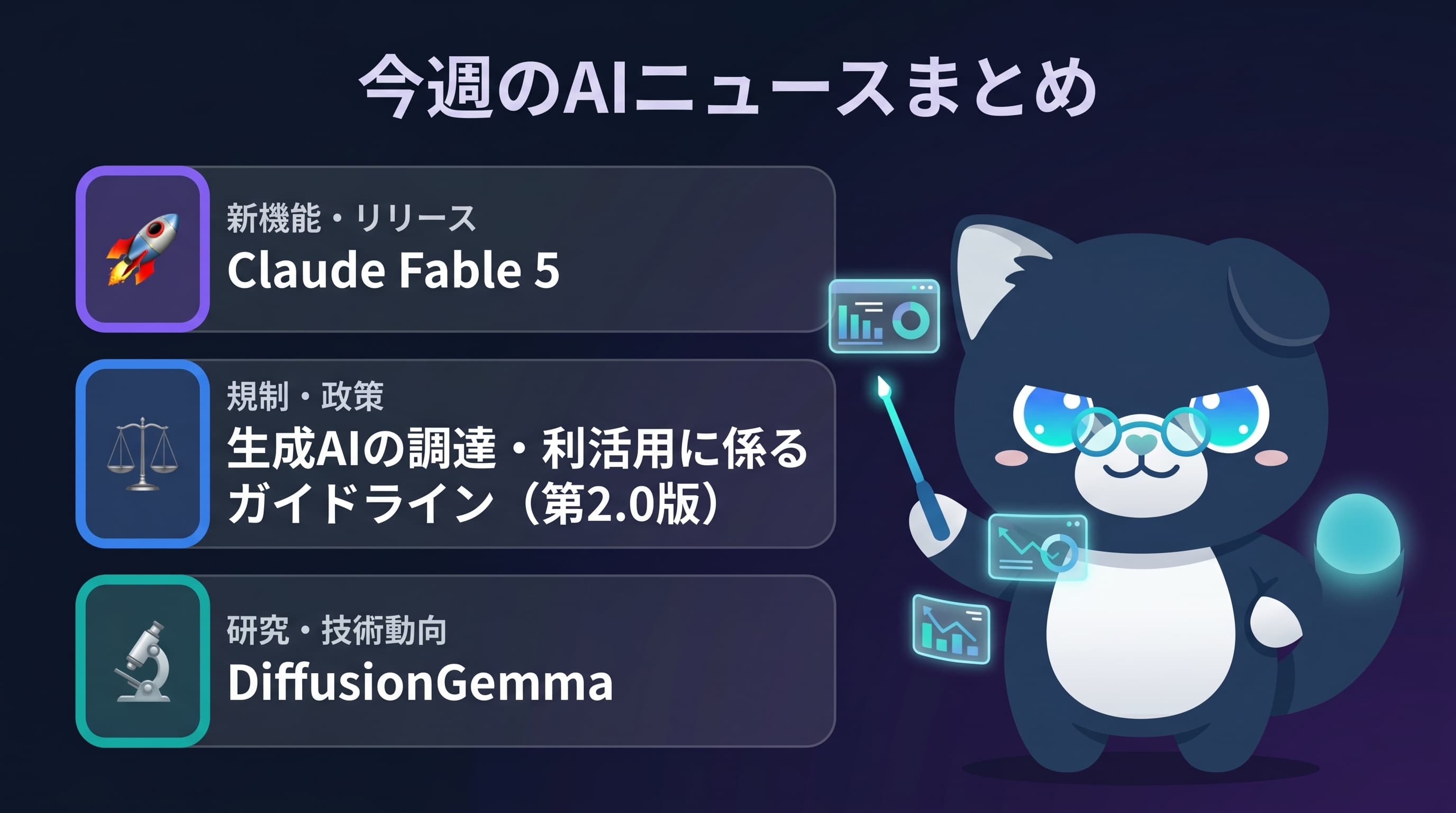 今週のAIニュースまとめ