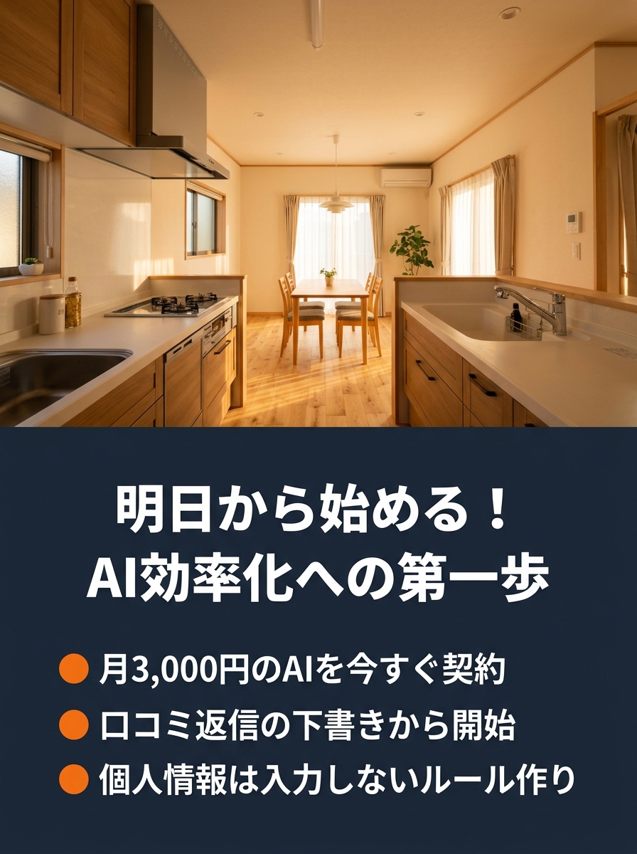 明日から始める!
AI効率化への第一歩