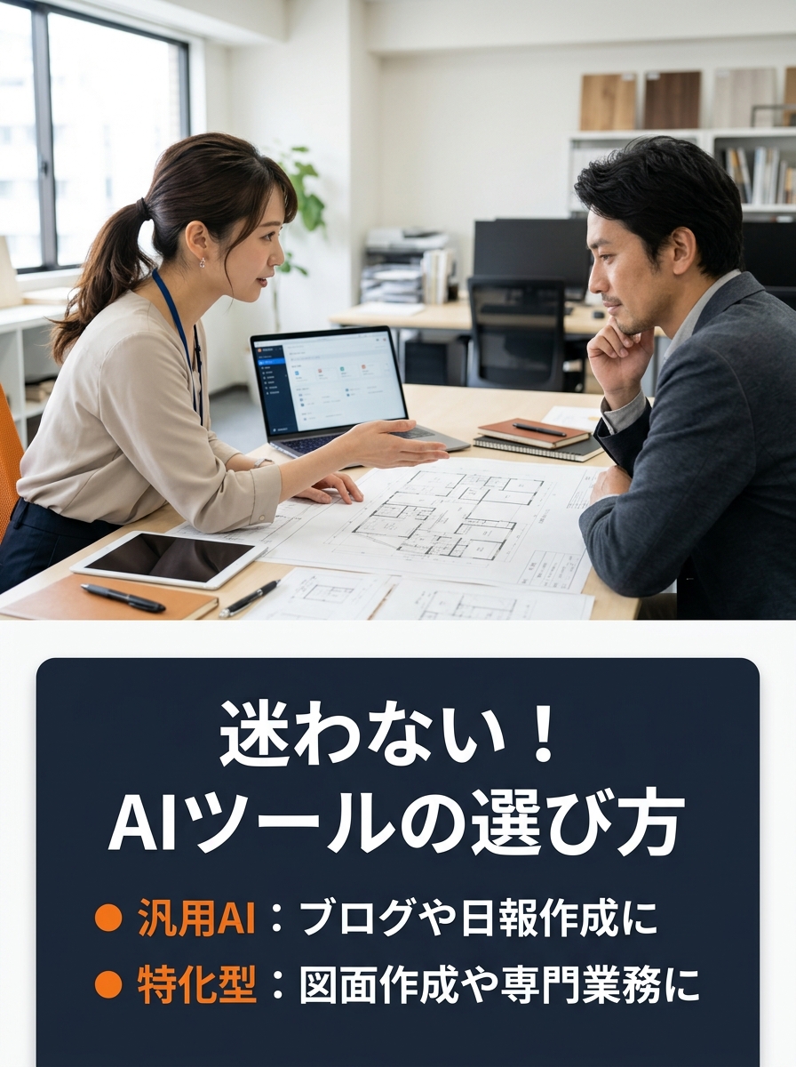 迷わない!
AIツールの選び方
